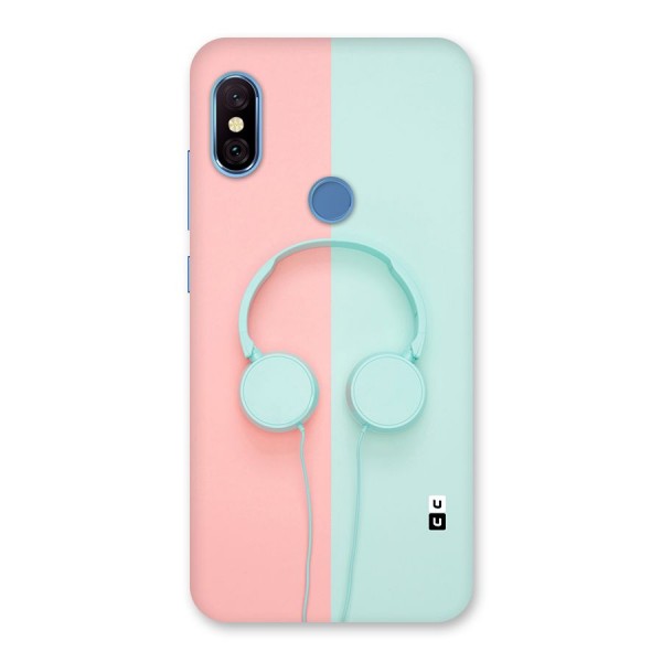 Pastel Headphones Back Case for Redmi Note 6 Pro