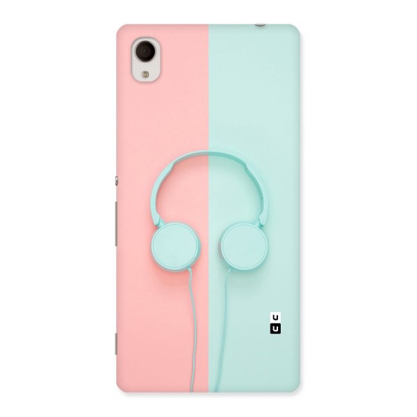 Pastel Headphones Back Case for Sony Xperia M4