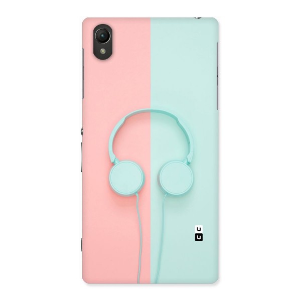 Pastel Headphones Back Case for Sony Xperia Z1