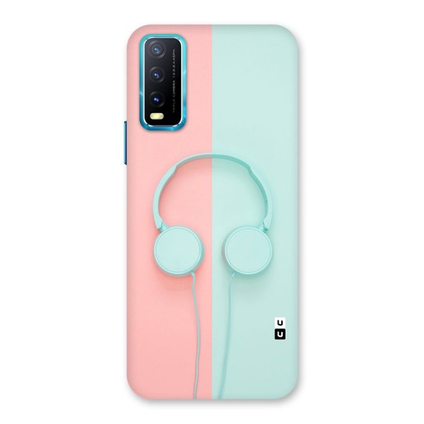 Pastel Headphones Back Case for Vivo Y12s