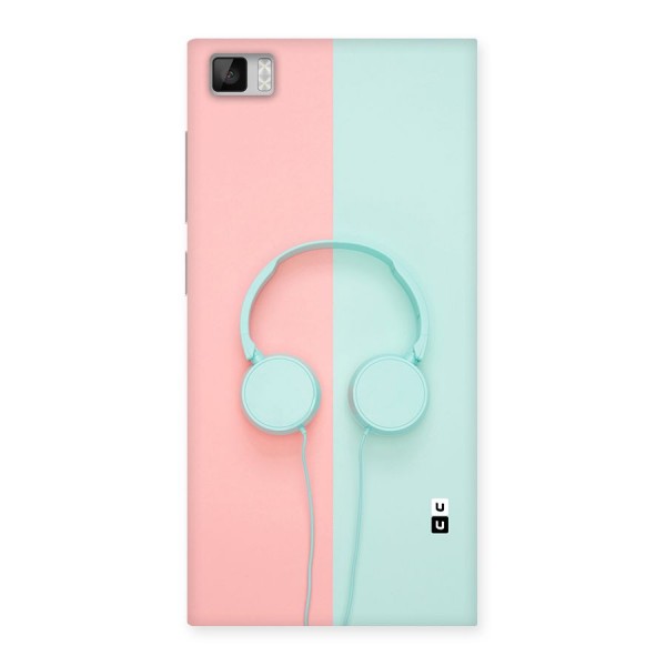 Pastel Headphones Back Case for Xiaomi Mi3