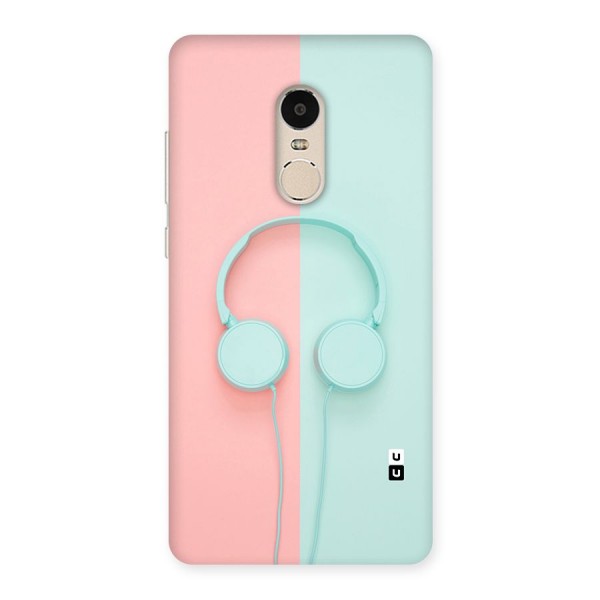 Pastel Headphones Back Case for Xiaomi Redmi Note 4