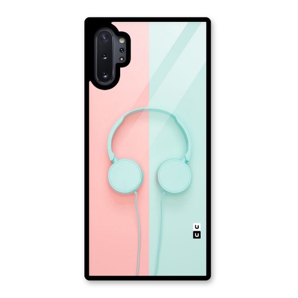 Pastel Headphones Glass Back Case for Galaxy Note 10 Plus