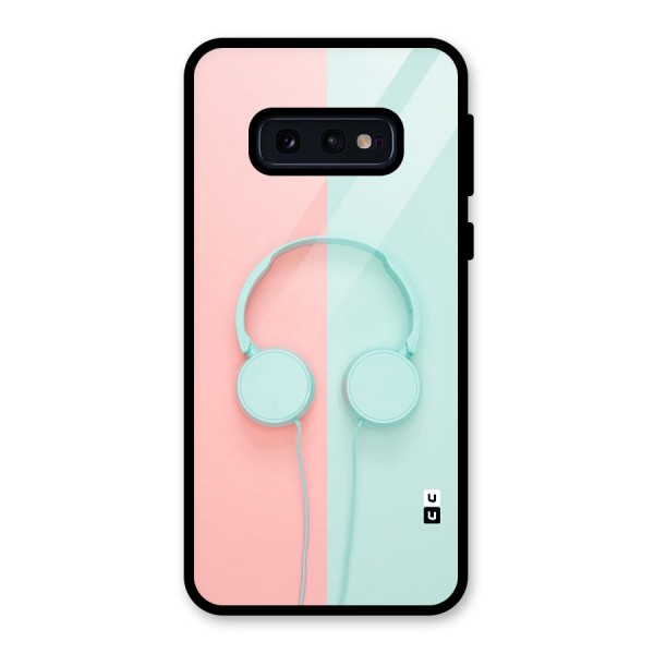 Pastel Headphones Glass Back Case for Galaxy S10e