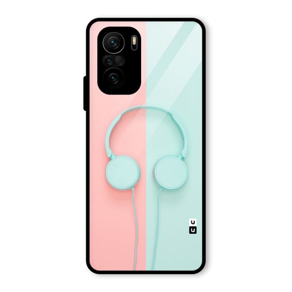 Pastel Headphones Glass Back Case for Mi 11x