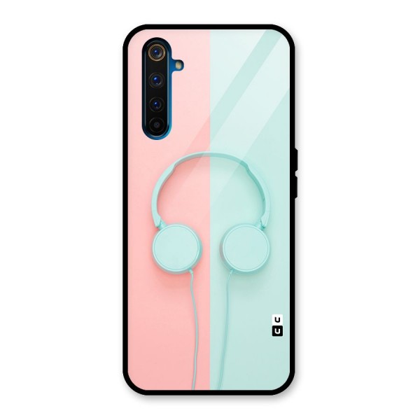 Pastel Headphones Glass Back Case for Realme 6 Pro