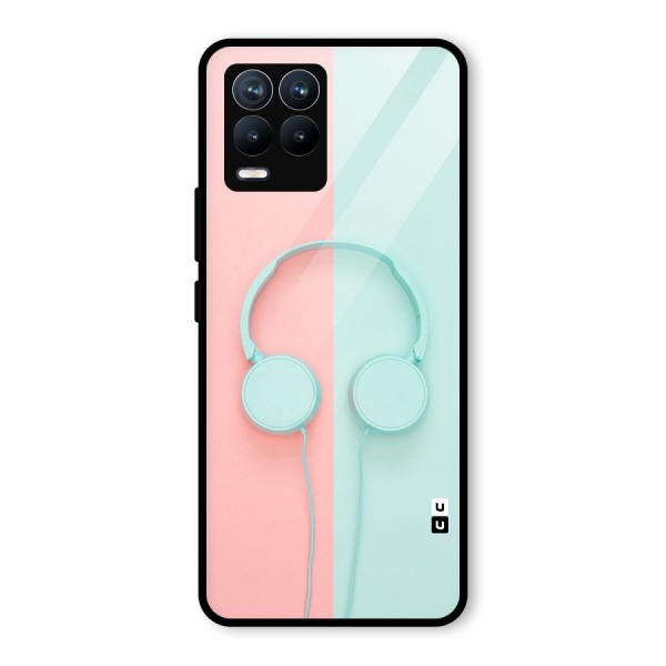 Pastel Headphones Glass Back Case for Realme 8