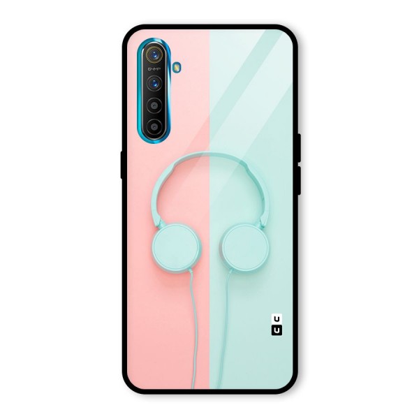 Pastel Headphones Glass Back Case for Realme XT