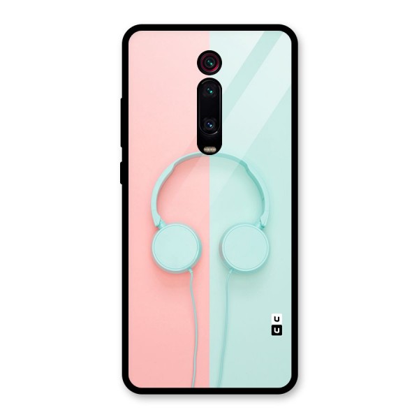 Pastel Headphones Glass Back Case for Redmi K20 Pro