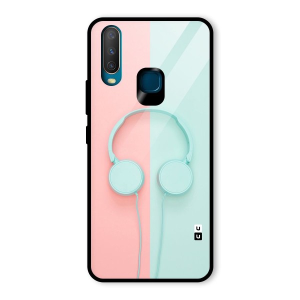 Pastel Headphones Glass Back Case for Vivo Y12