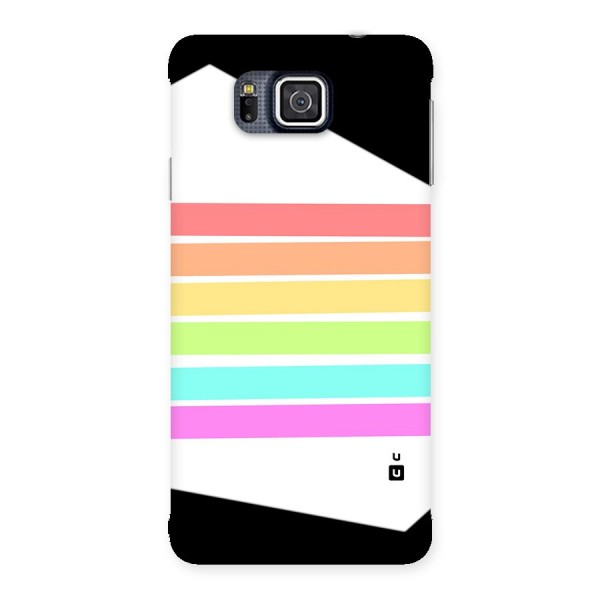 Pastel Pride Horizontal Stripes Back Case for Galaxy Alpha