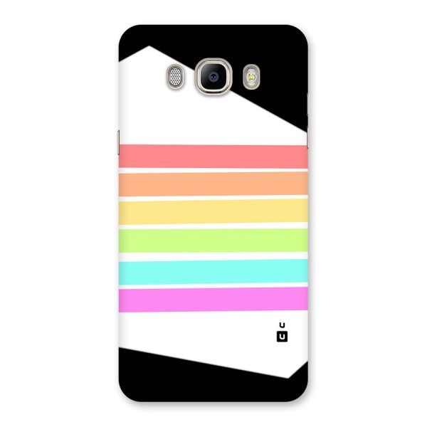 Pastel Pride Horizontal Stripes Back Case for Galaxy On8