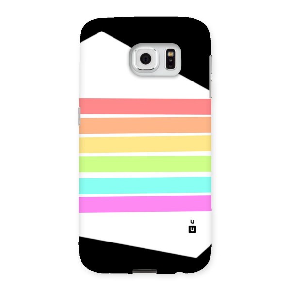 Pastel Pride Horizontal Stripes Back Case for Galaxy S6