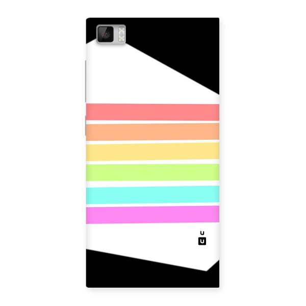 Pastel Pride Horizontal Stripes Back Case for Mi3