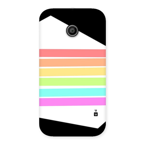 Pastel Pride Horizontal Stripes Back Case for Moto E