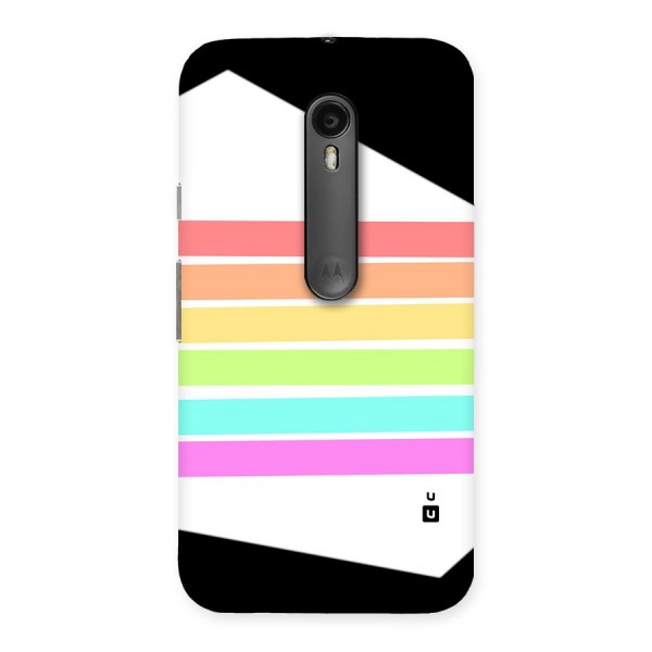 Pastel Pride Horizontal Stripes Back Case for Moto G3