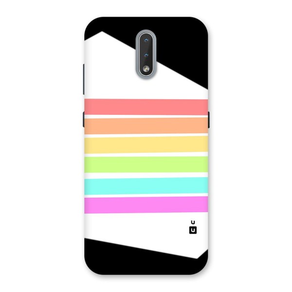 Pastel Pride Horizontal Stripes Back Case for Nokia 2.3