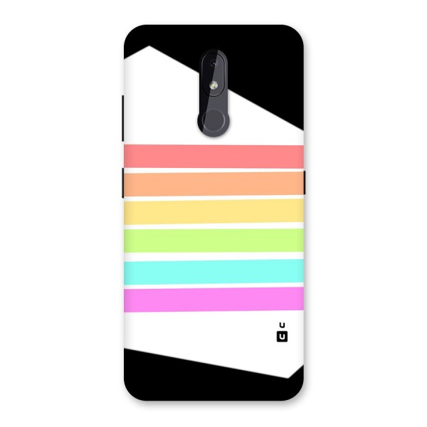 Pastel Pride Horizontal Stripes Back Case for Nokia 3.2