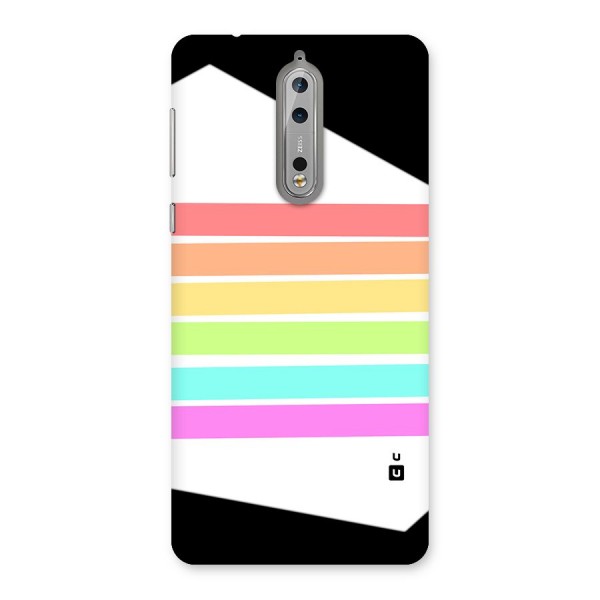 Pastel Pride Horizontal Stripes Back Case for Nokia 8