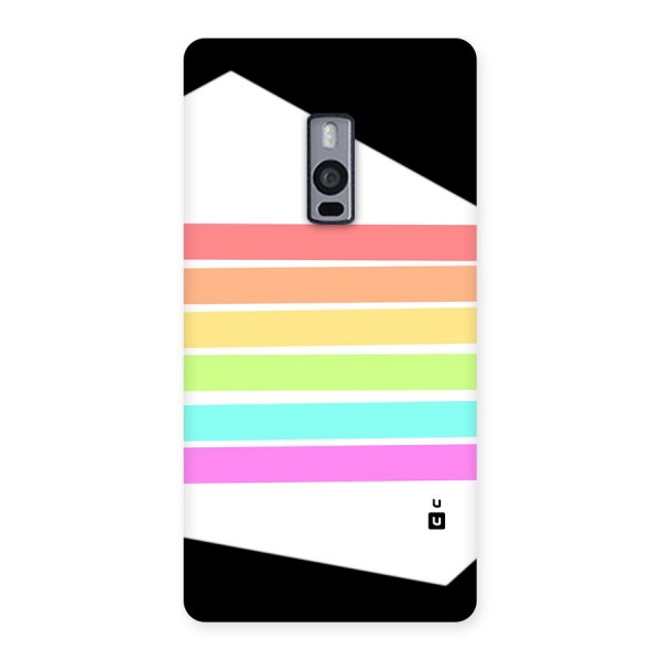 Pastel Pride Horizontal Stripes Back Case for OnePlus 2