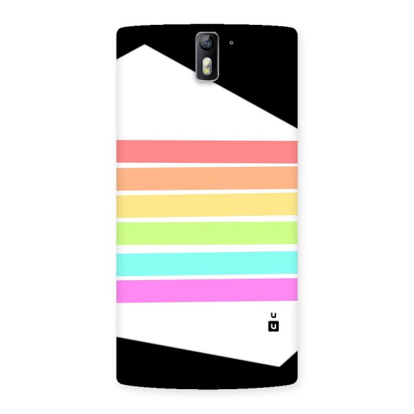 Pastel Pride Horizontal Stripes Back Case for OnePlus One