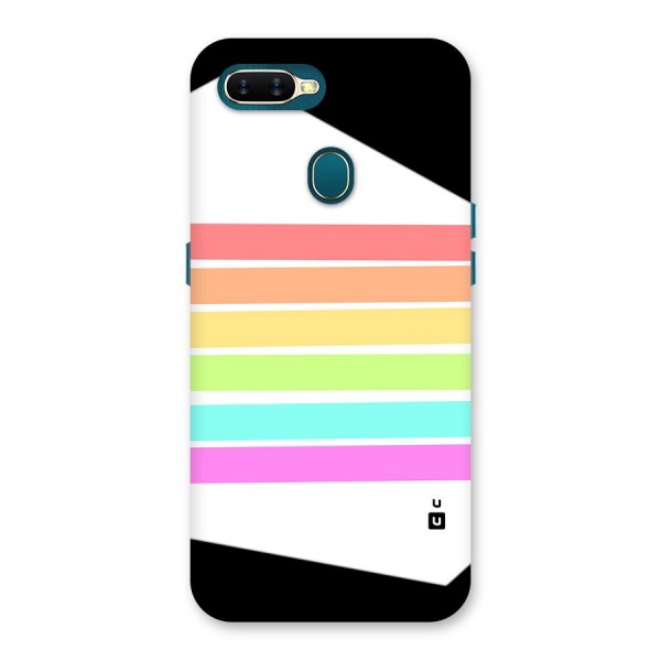 Pastel Pride Horizontal Stripes Back Case for Oppo A11k