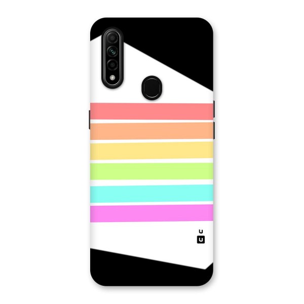 Pastel Pride Horizontal Stripes Back Case for Oppo A31