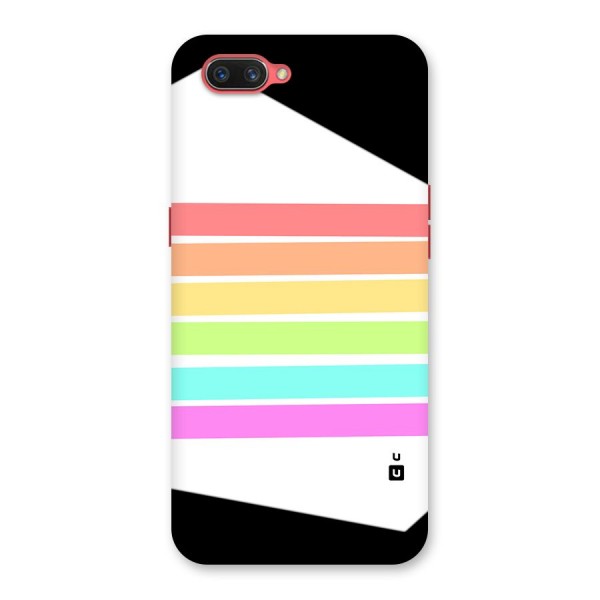 Pastel Pride Horizontal Stripes Back Case for Oppo A3s