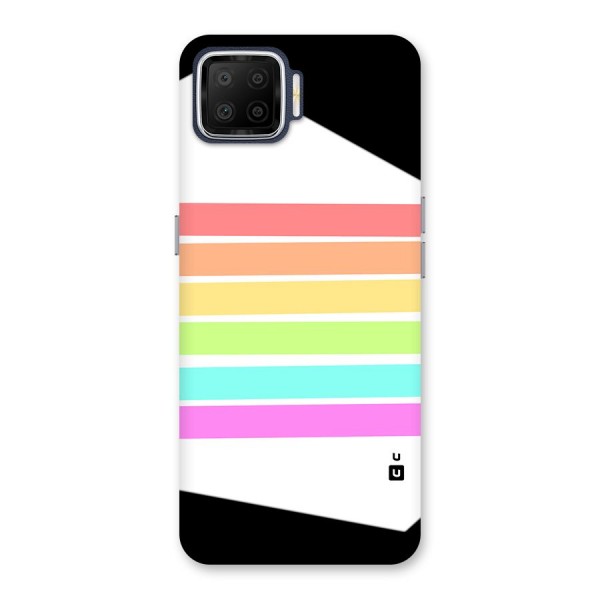 Pastel Pride Horizontal Stripes Back Case for Oppo F17