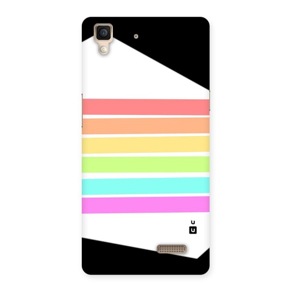 Pastel Pride Horizontal Stripes Back Case for Oppo R7