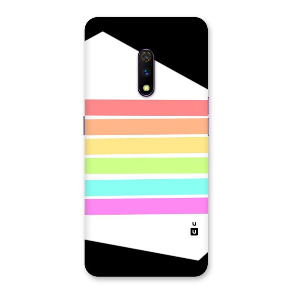 Pastel Pride Horizontal Stripes Back Case for Realme X