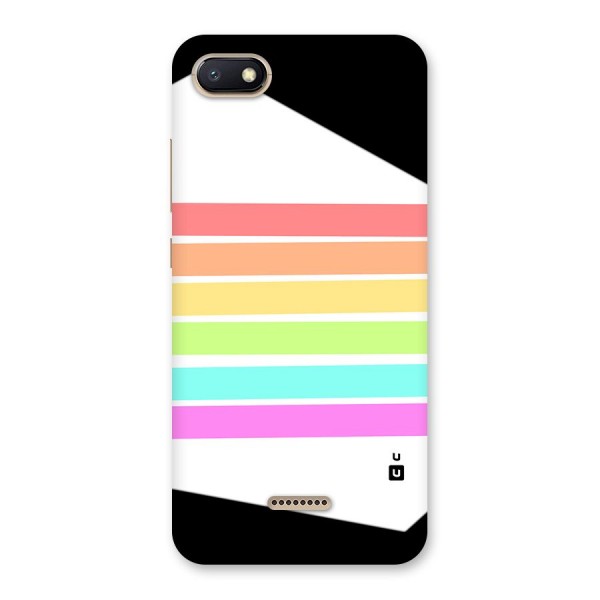 Pastel Pride Horizontal Stripes Back Case for Redmi 6A