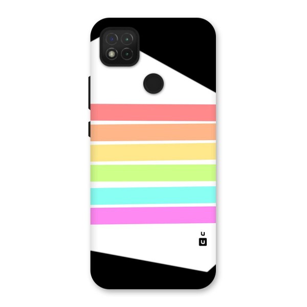 Pastel Pride Horizontal Stripes Back Case for Redmi 9