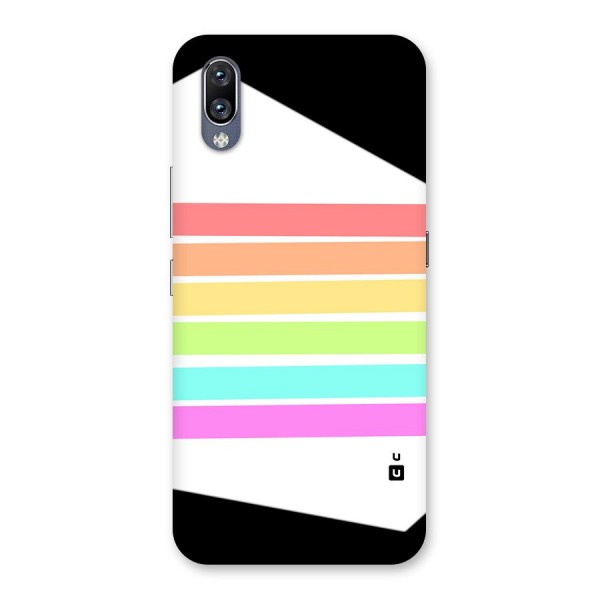 Pastel Pride Horizontal Stripes Back Case for Vivo NEX