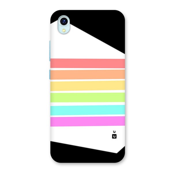 Pastel Pride Horizontal Stripes Back Case for Vivo Y1s