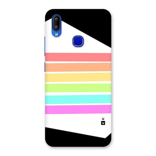 Pastel Pride Horizontal Stripes Back Case for Vivo Y91