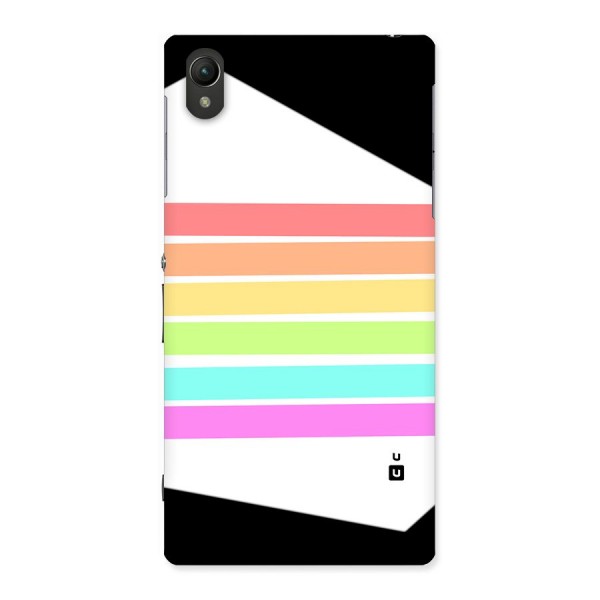 Pastel Pride Horizontal Stripes Back Case for Xperia Z1