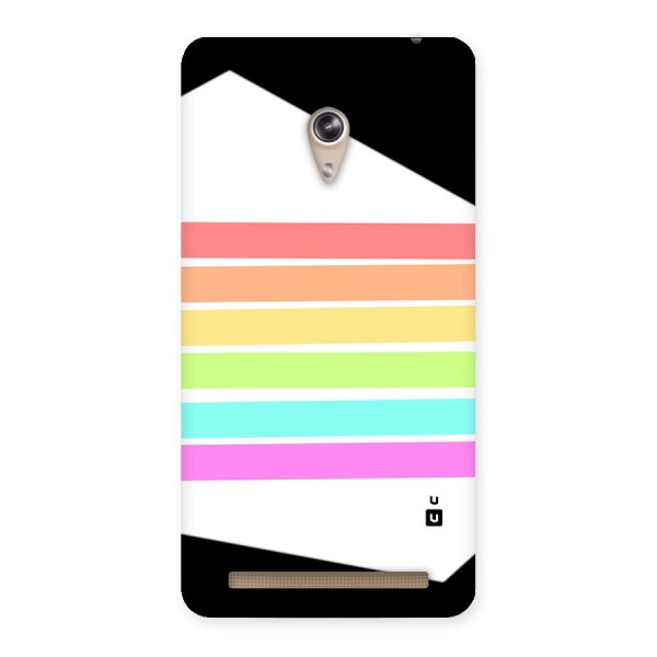 Pastel Pride Horizontal Stripes Back Case for Zenfone 6