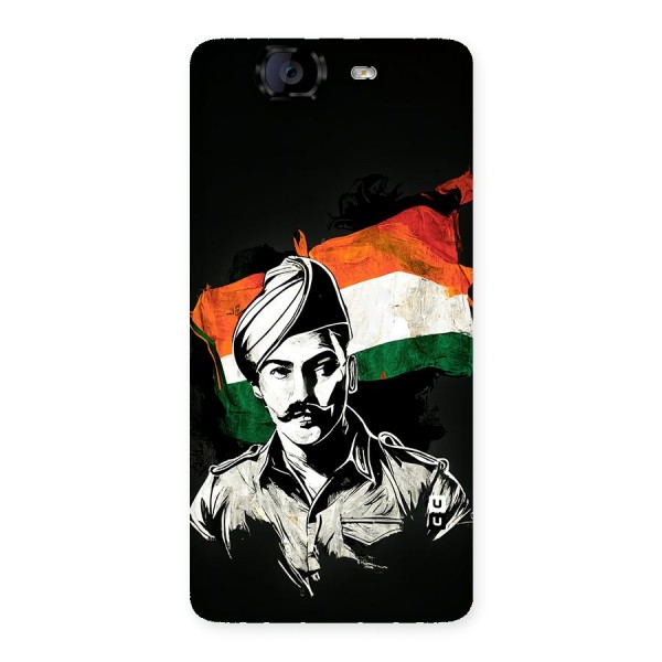 Patriotic Indian Back Case for Canvas Knight A350