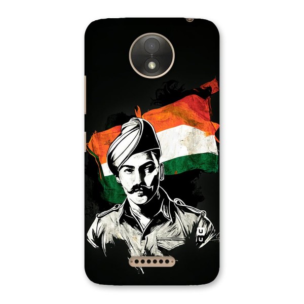 Patriotic Indian Back Case for Moto C Plus