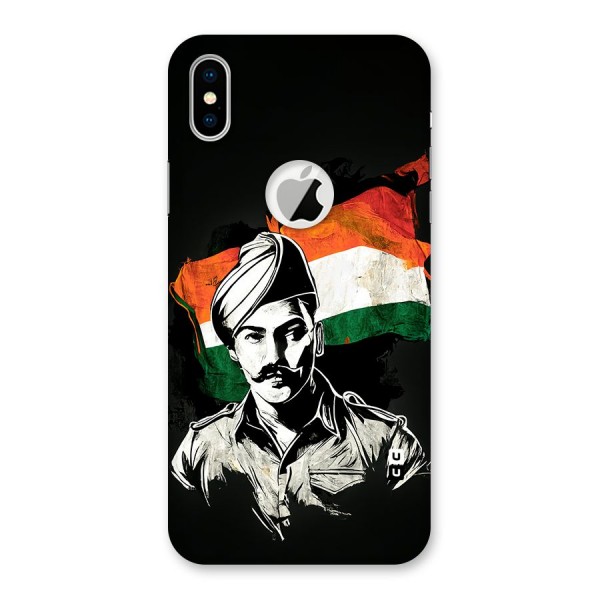 Patriotic Indian Back Case for iPhone XS Logo Cut