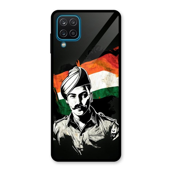 Patriotic Indian Glass Back Case for Galaxy A12