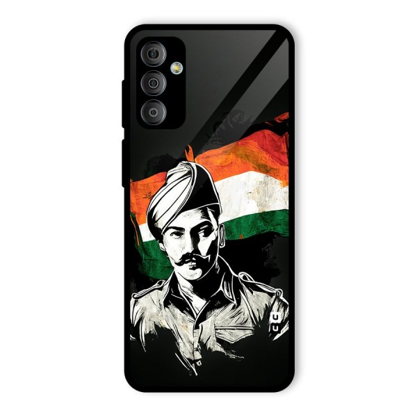 Patriotic Indian Glass Back Case for Galaxy F23