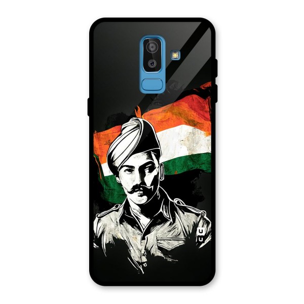 Patriotic Indian Glass Back Case for Galaxy J8