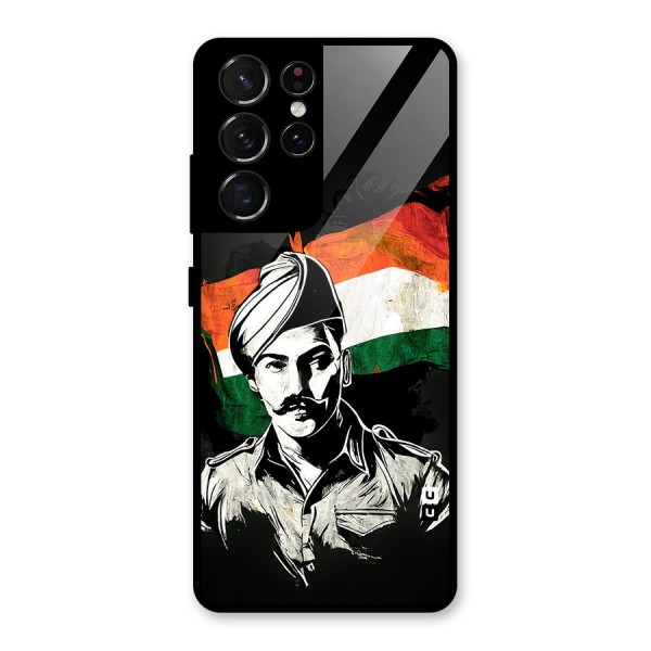 Patriotic Indian Glass Back Case for Galaxy S21 Ultra 5G