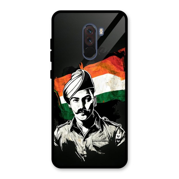 Patriotic Indian Glass Back Case for Poco F1