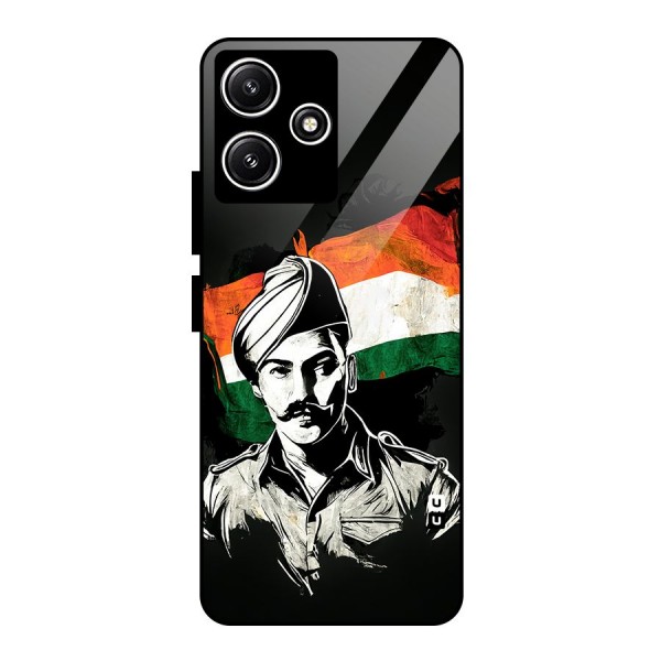 Patriotic Indian Glass Back Case for Poco M6 Pro