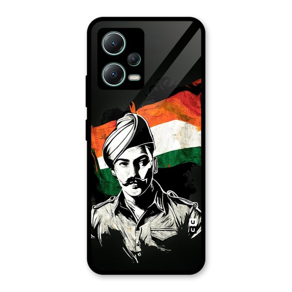 Patriotic Indian Glass Back Case for Poco X5