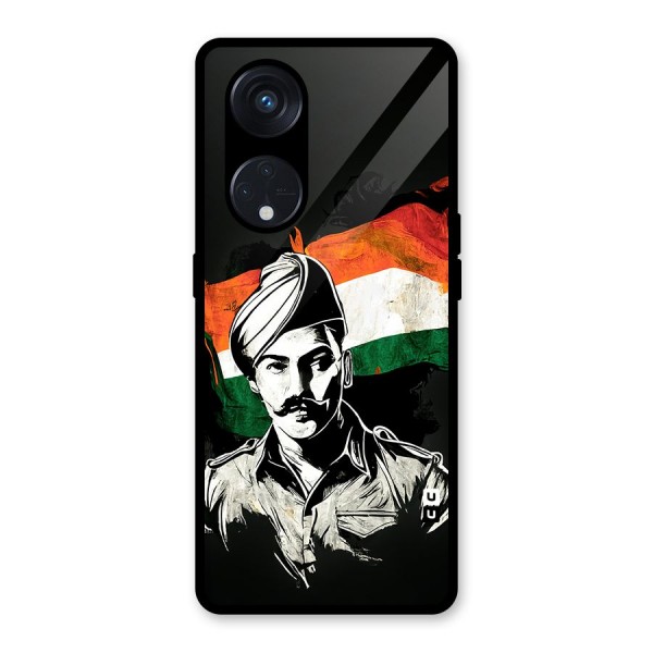 Patriotic Indian Glass Back Case for Reno8 T 5G