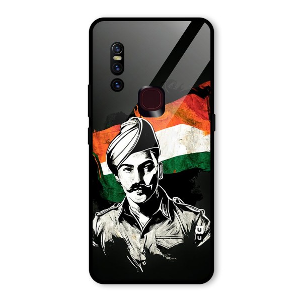 Patriotic Indian Glass Back Case for Vivo V15